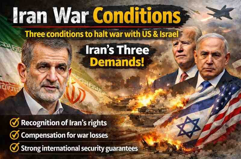Iran War Conditions: Iran ready to Halt War But on 3 condition