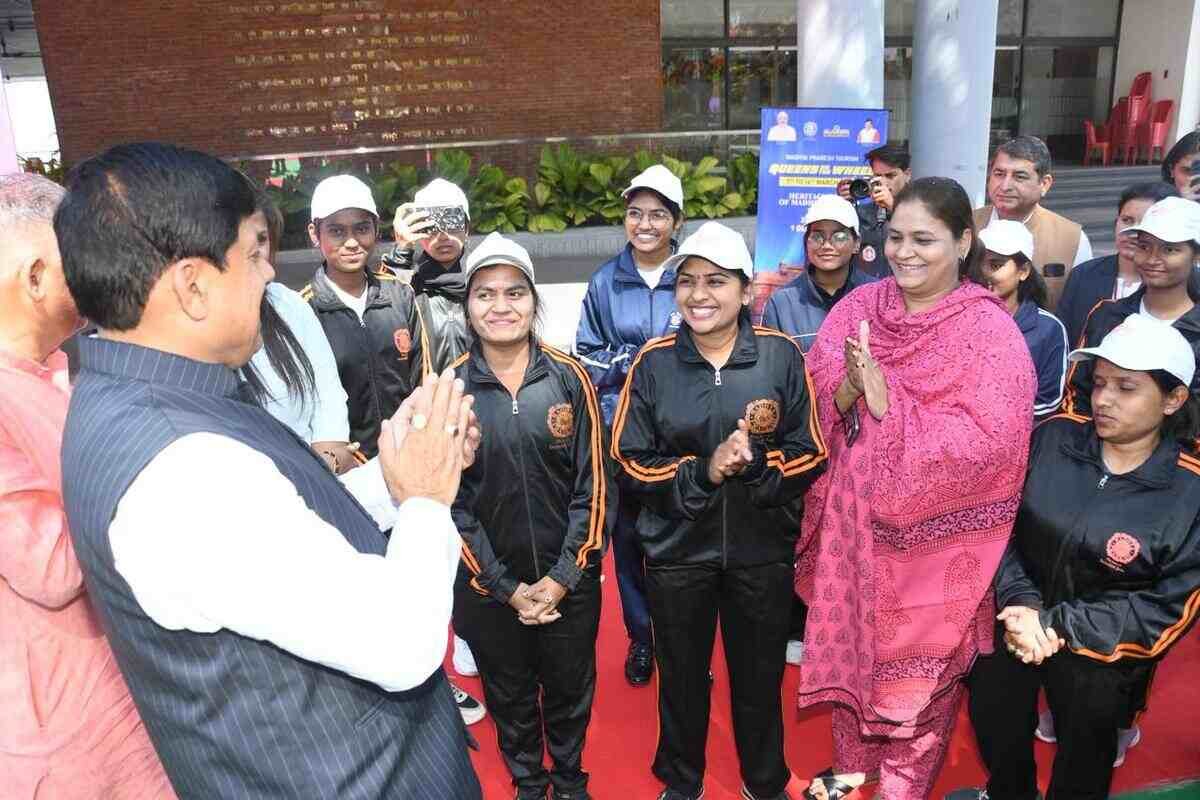 CM Dr Yadav interacting with attendees on the occasion