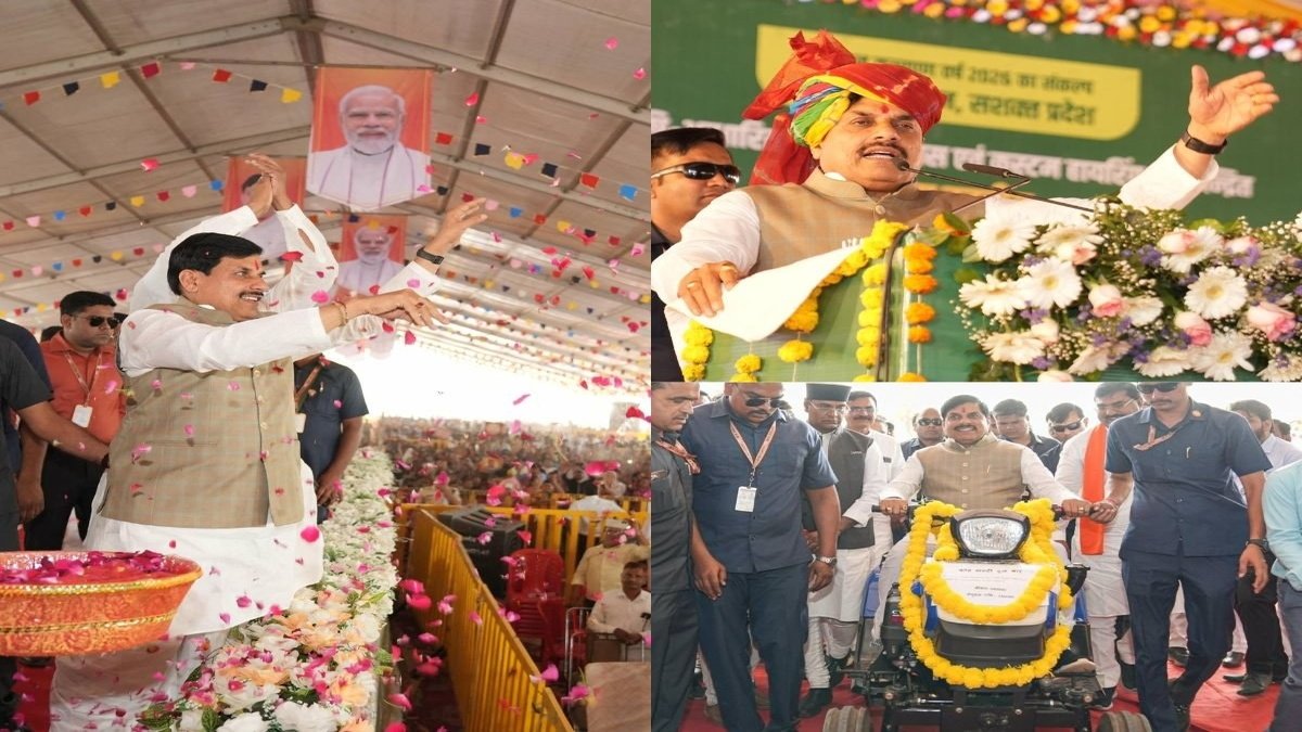 MP CM Dr Yadav attends state-level Kisan Sammelan in Harda, highlights farmers’ welfare