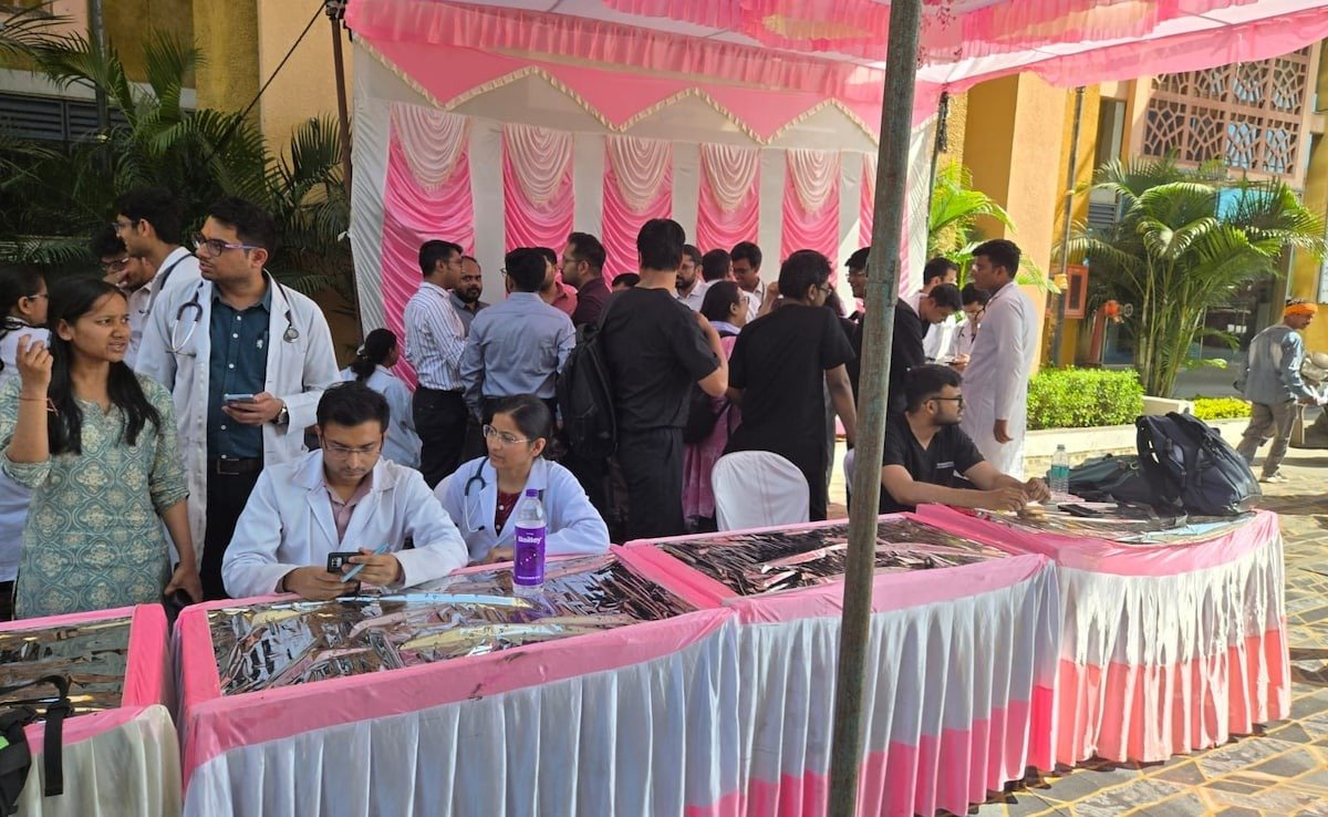 A visual from the strike