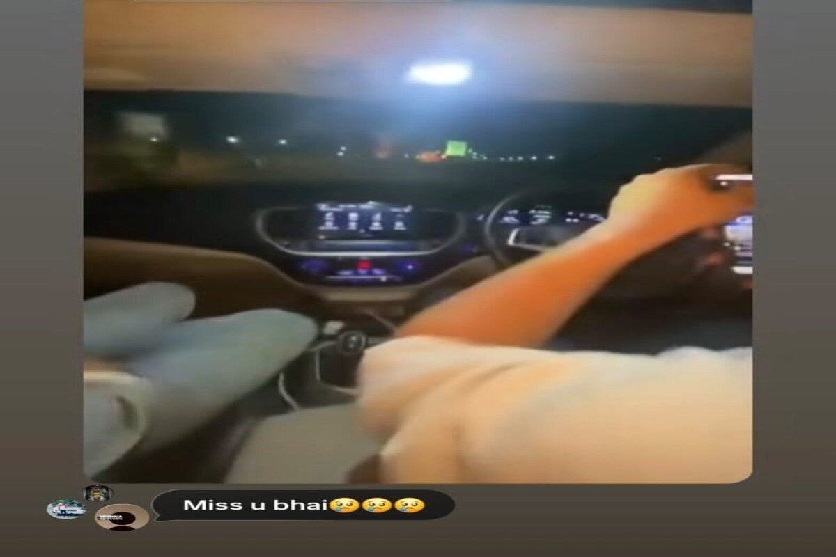 A screengrab of Tiwari's Instagram story