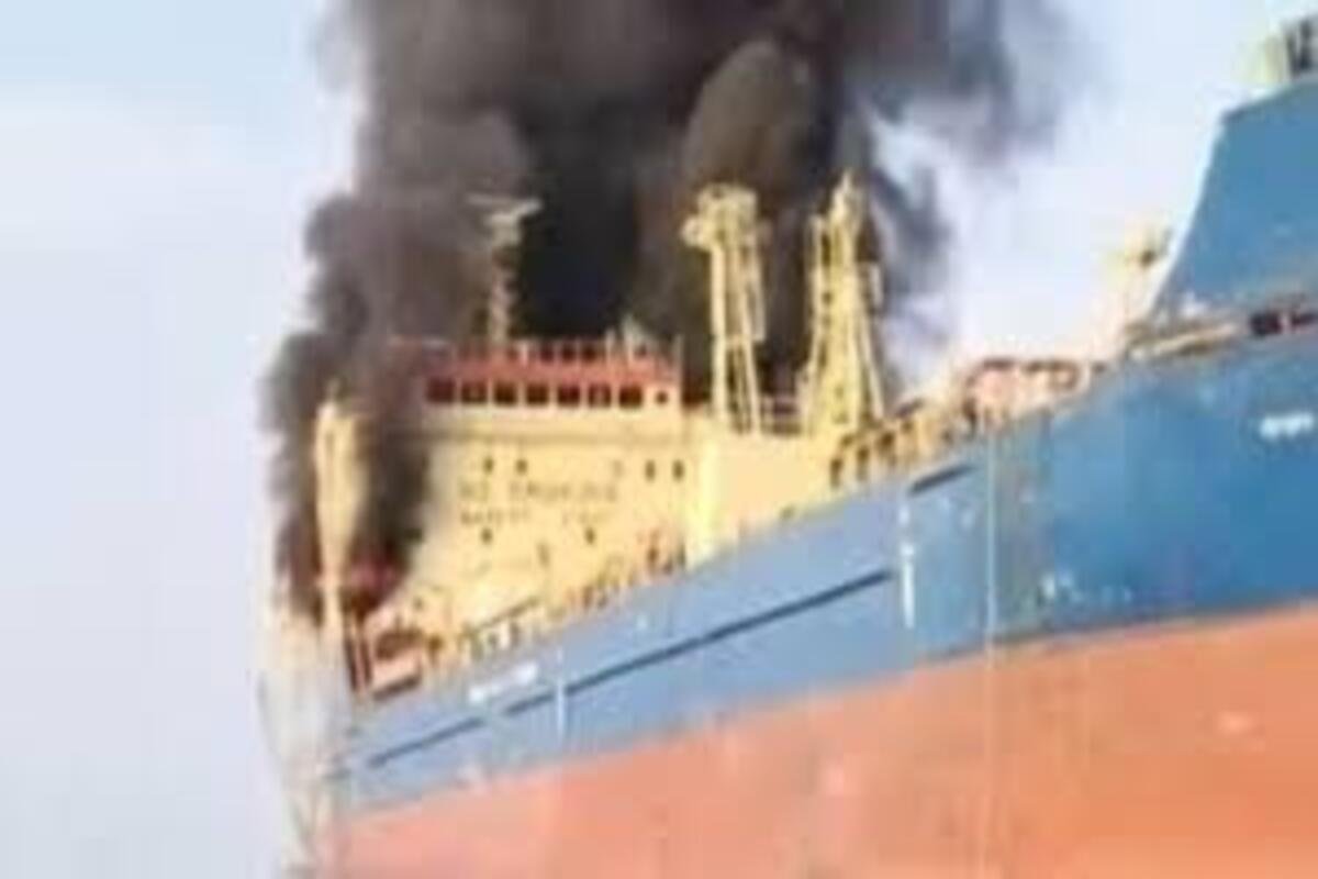 A shot from the vessel attack