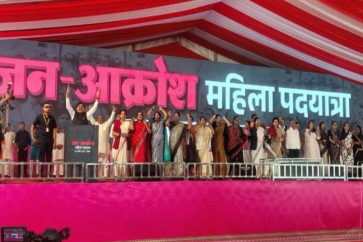 MP CM Dr Yadav addressing the foot march attendees