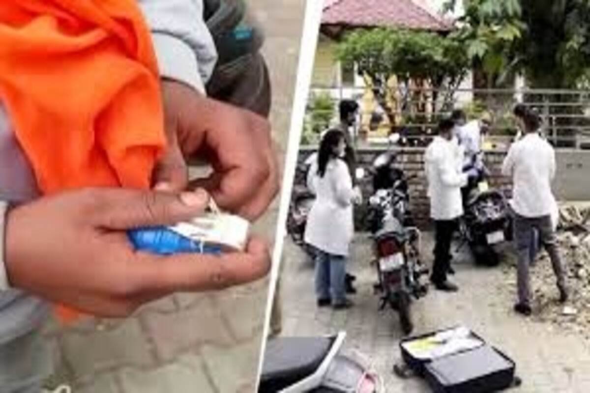 A screengrab of the incident