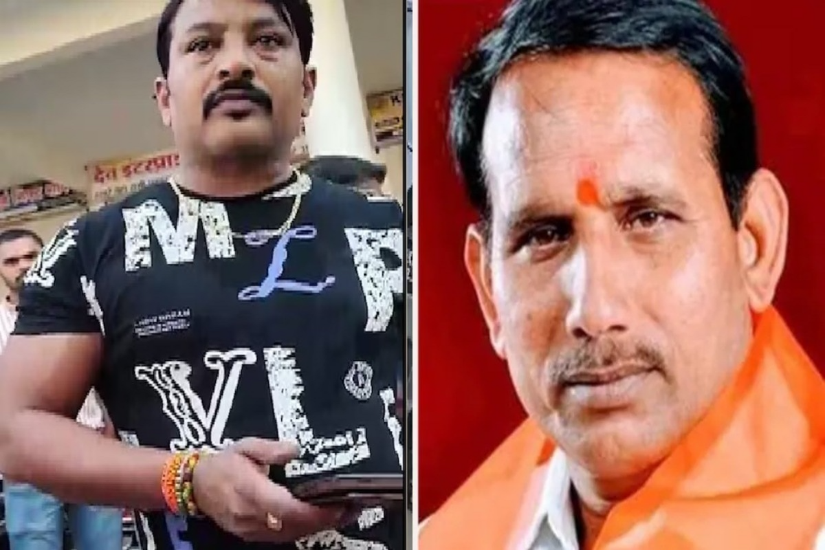 Dinesh Lodhi (Left) and his father, BJP MLA Pritam Lodhi (Right)