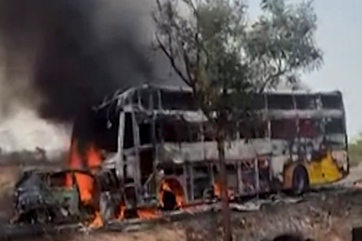 A visual from the horrifying accident