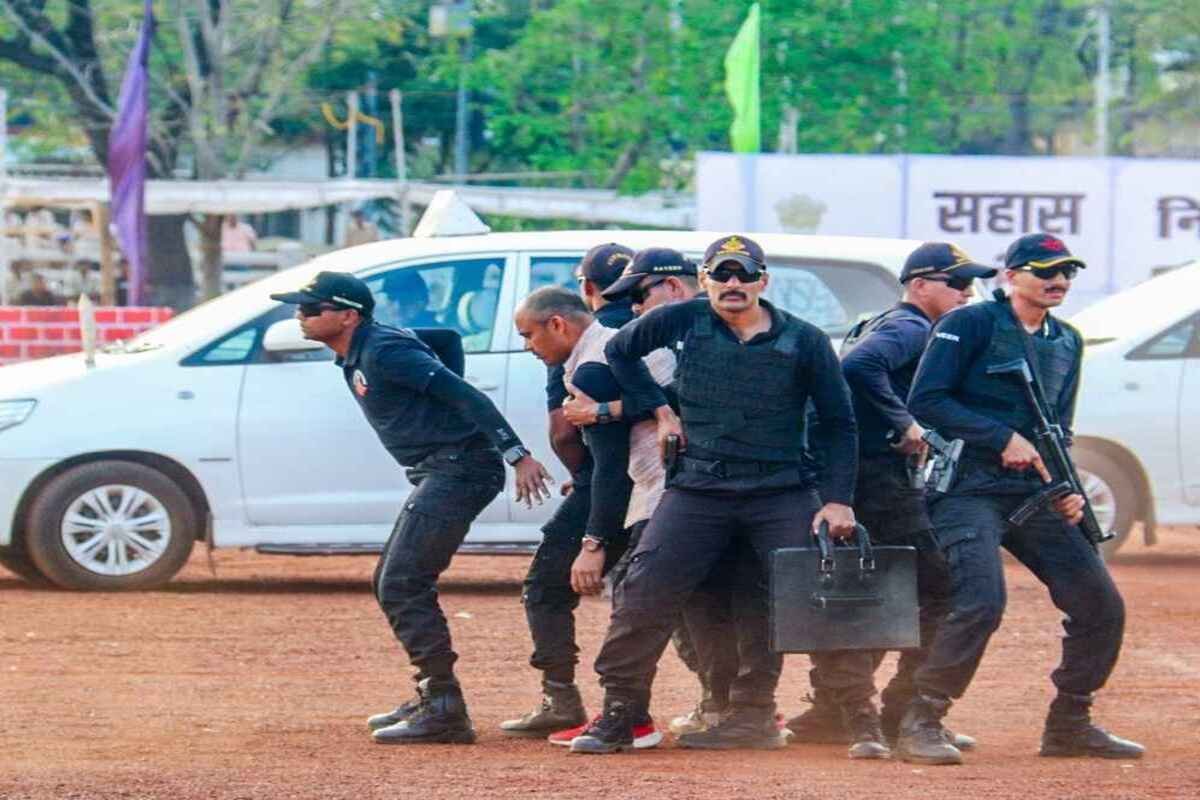 A still from the demonstration