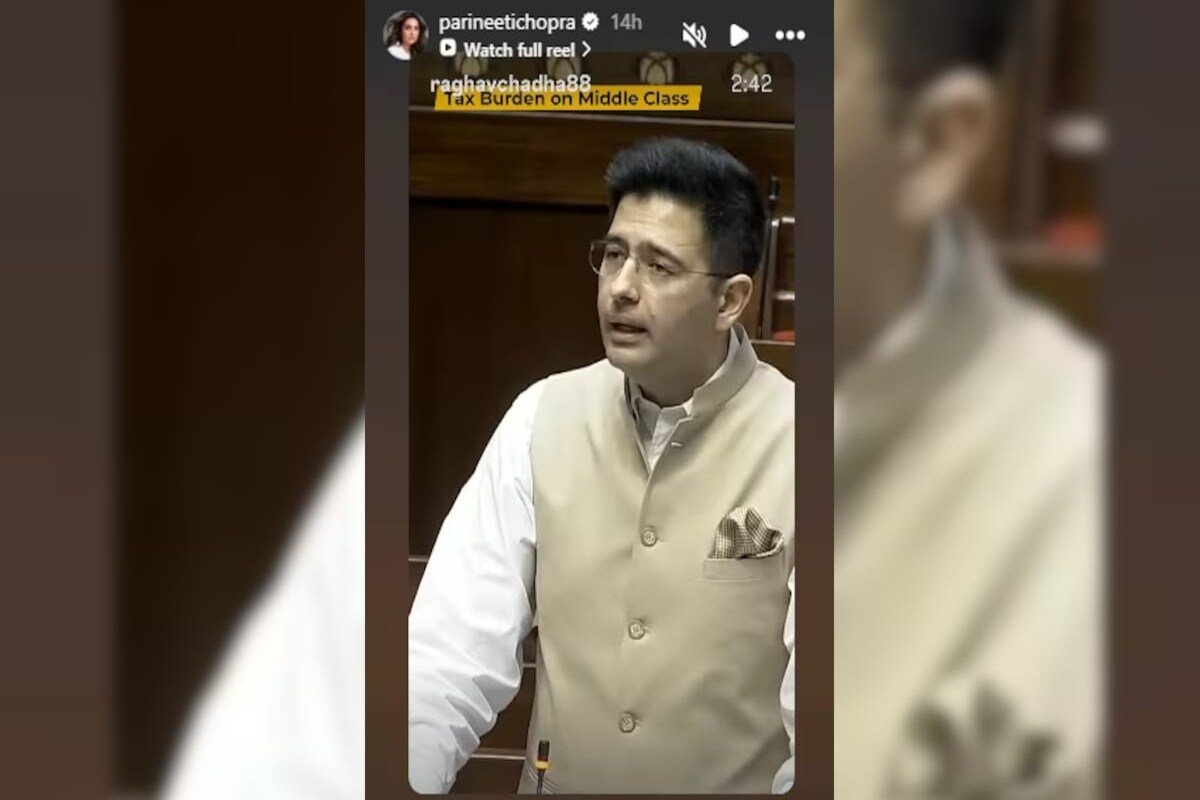 A screengrab of Parineeti's story