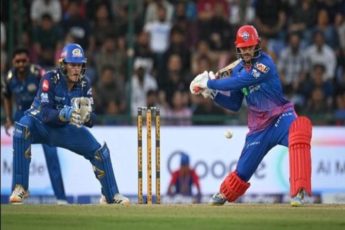 Delhi Capitals batting in the match