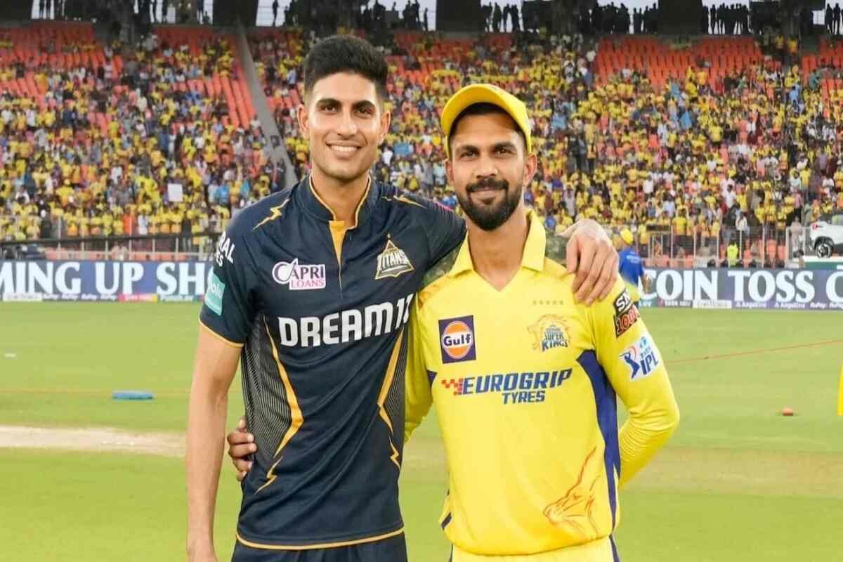 CSK and GT players in a frame