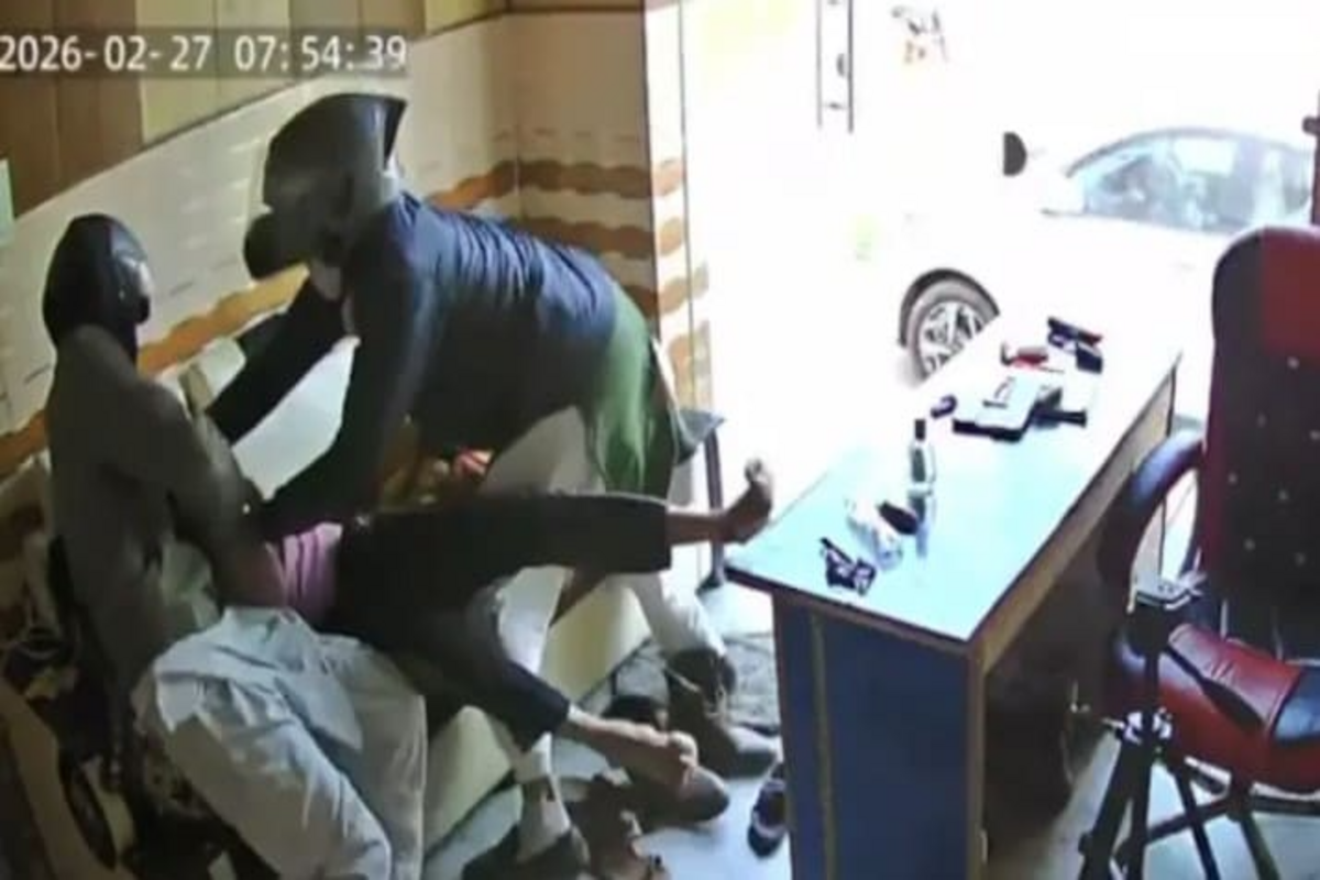 A screengrab from the attack on Wastik